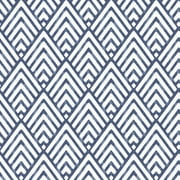 NuWallpaper Arrowhead Deep Blue Vinyl Peel And Stick Wallpaper, 216-in by 20.5-in, 30.75 sq. ft.